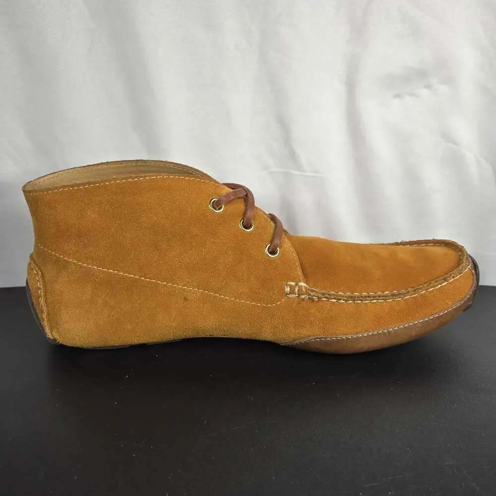 Cole Haan Shoes Mens Size 11 Tan Suede Chukka Moc‎ Toe Driving Lace Up C13104